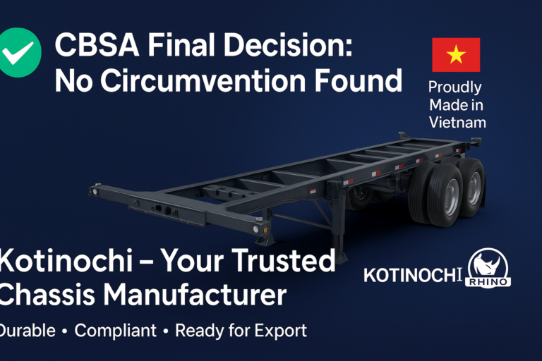 CBSA final decision related to anti-dumping duties